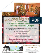 Flyer - Holiday Lights Gala, North Berrien Historical Museum