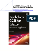 Ebook Psychology Gcse For Edexcel Revise and Supplement 2Nd Edition Ali Abbas Online PDF All Chapter