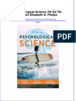 Download ebook Psychological Science 7Th Ed 7Th Edition Elizabeth A Phelps online pdf all chapter docx epub 