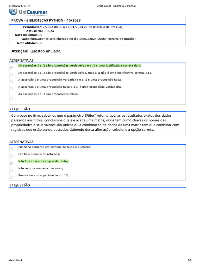 Bibliotecas e Estruturas em Python | PDF | Python (linguagem de ...