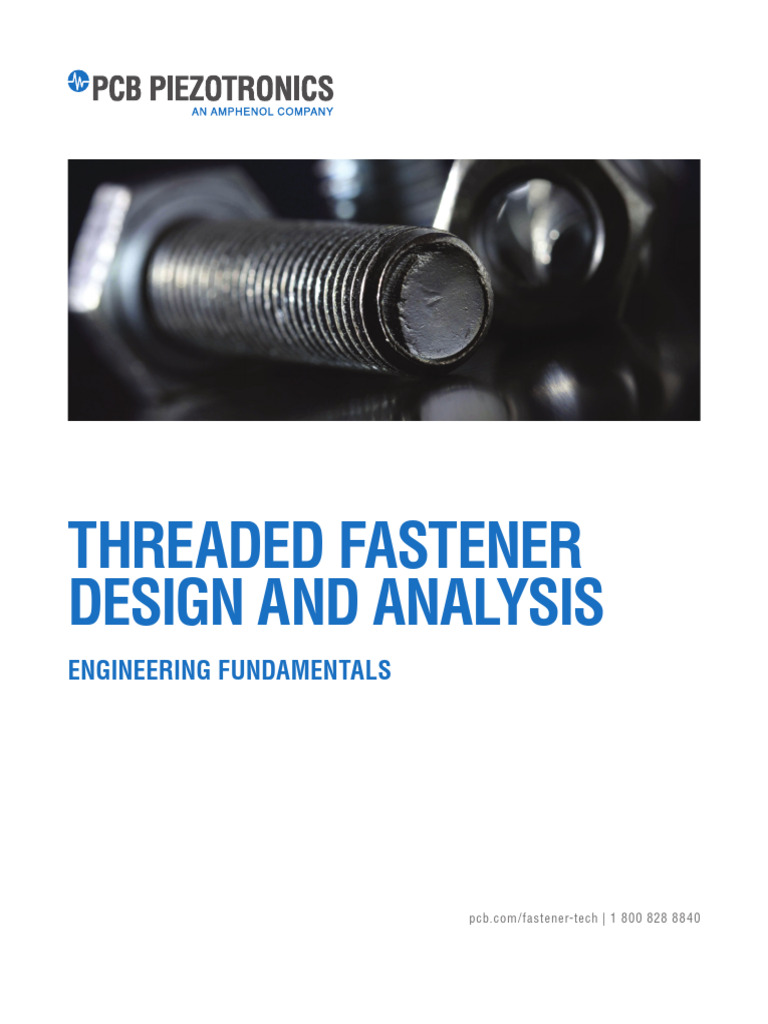 Threaded Fastener Design and Analysis | PDF | Deformation (Engineering ...