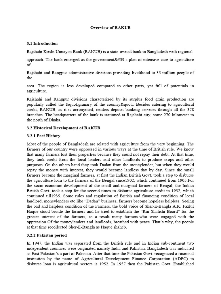 4.over View of Rakub | PDF | Milk | Dairy