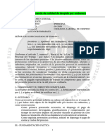 Modelo de Demanda de Despido Nulo Por Embarazo