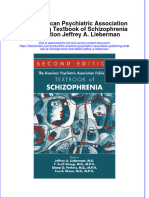 Download ebook The American Psychiatric Association Publishing Textbook Of Schizophrenia 2Nd Edition Jeffrey A Lieberman online pdf all chapter docx epub 