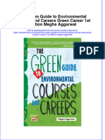 The Green Guide To Environmental Courses and Careers Green Career 1St Edition Megha Aggarwal Online Ebook Texxtbook Full Chapter PDF