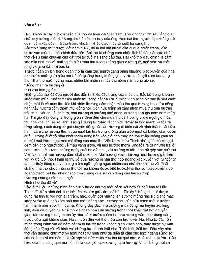 Sang Thu 1 | PDF