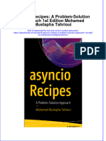 Download full ebook of Asyncio Recipes A Problem Solution Approach 1St Edition Mohamed Mustapha Tahrioui online pdf all chapter docx 