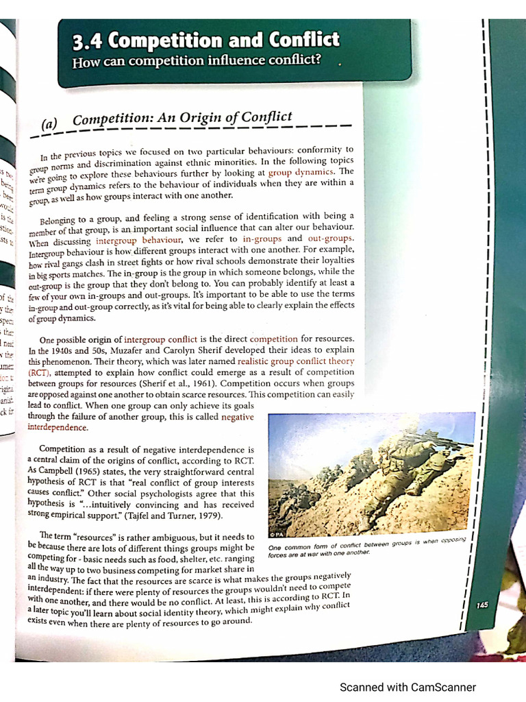 Example Of Realistic Conflict Theory