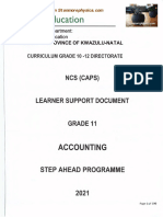 Accounting Learner Grade 11 Support Step Ahead 2021
