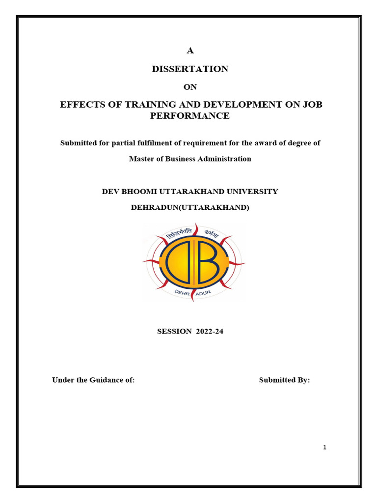 Training and Development in An Organization | PDF | Evaluation ...
