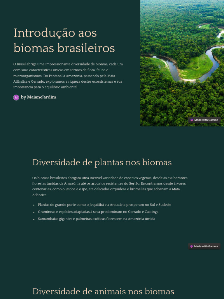 Diversidade e Conservação dos Biomas Brasileiros | PDF | Biodiversidade ...