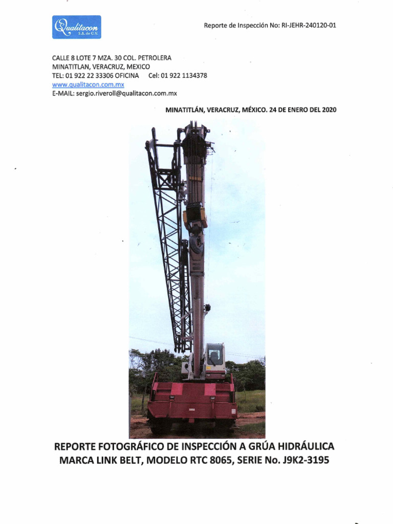 Reporte RI-JEHR-240120-01 | PDF