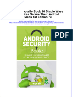 Download full ebook of Android Security Book 10 Simple Ways Billionaires Secure Their Android Devices 1St Edition Yu online pdf all chapter docx 