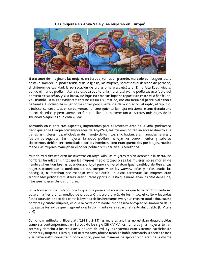 Las Mujeres en Abya Yala y Las Mujeres en Europa - 240506 - 221606 ...