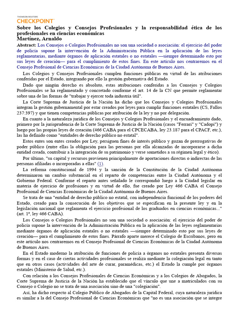 Ética y Funciones de Consejos Profesionales | PDF | Disciplinas ...