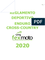 Reglamento Enduro XC 2020 FEXMOTO