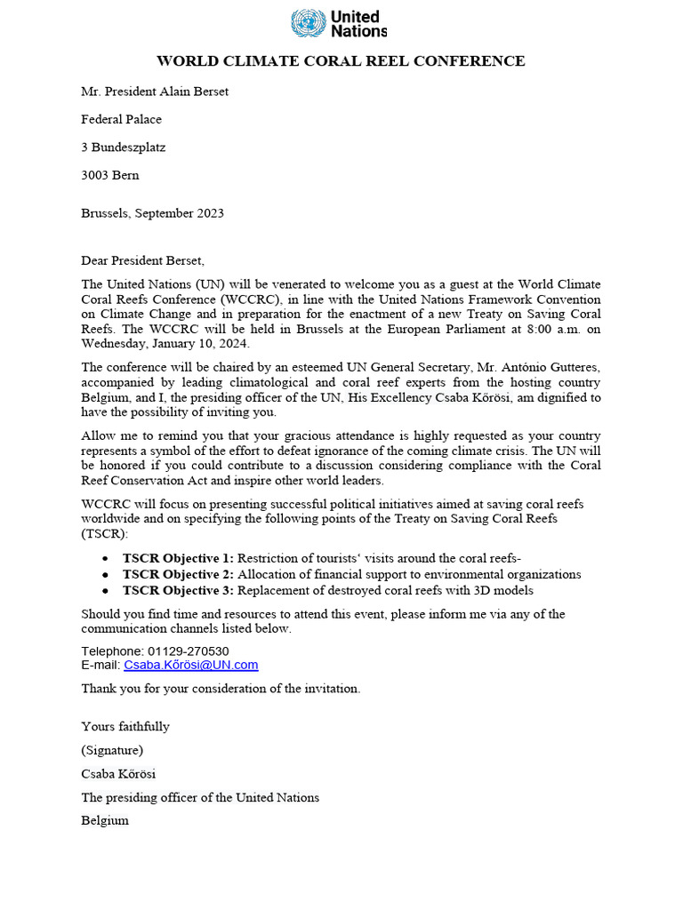 Formal Letter - Invitation Letter | PDF