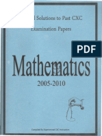 2005 Maths CXC Solutions