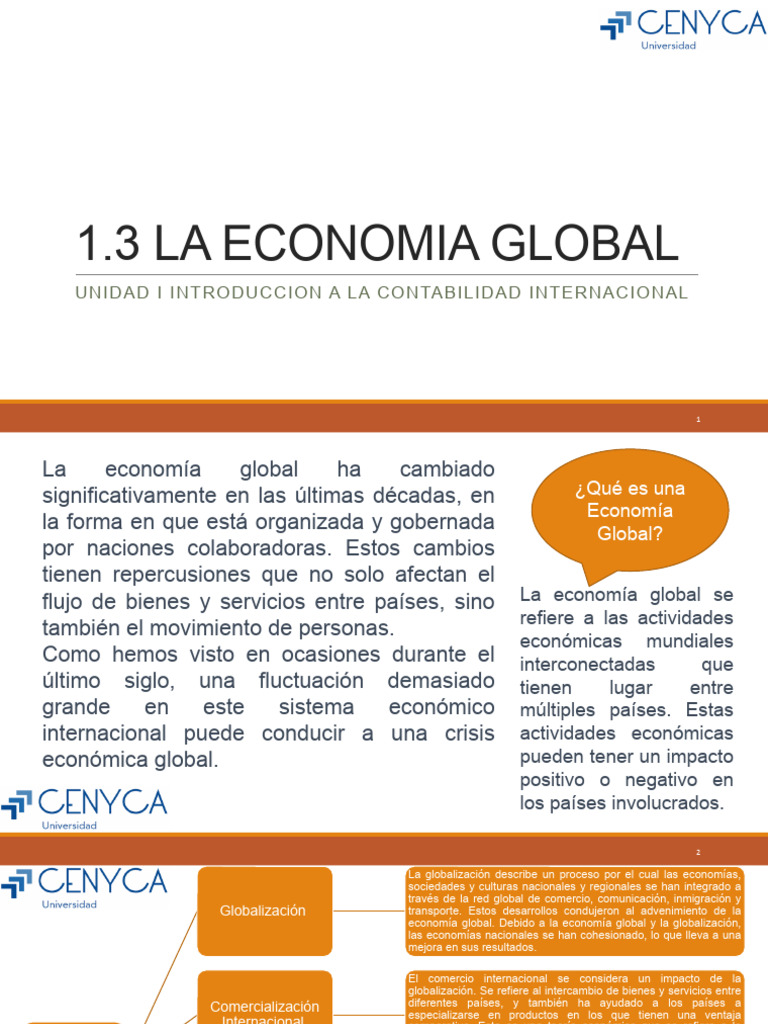 Impacto de la Economía Global Actual | PDF | Comercio | Globalización