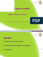 Dynamic Prompts in Report Studio