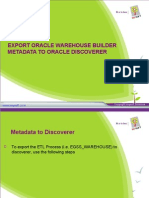 Metadata to Oracle Discoverer