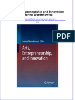 Download full ebook of Arts Entrepreneurship And Innovation Joanna Woronkowicz online pdf all chapter docx 