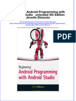 Full Ebook of Beginning Android Programming With Android Studio - Unlocked 4Th Edition Jerome Dimarzio Online PDF All Chapter