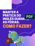 Como manter a prática do inglês durante as férias