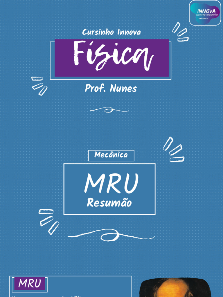 AULA 2 - MRU e MRUV | PDF | Velocidade | Aceleração