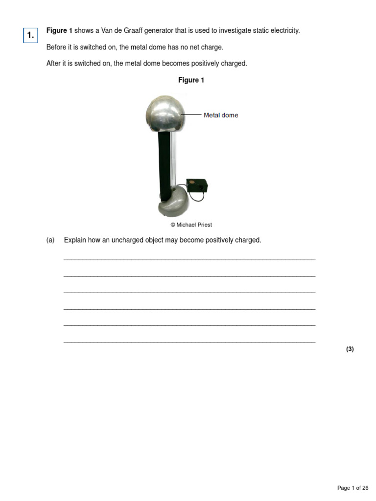 Electricity Questions Pdf Mains Electricity Electrical Resistance