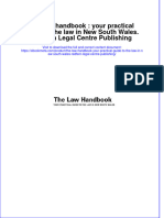 Ebook The Law Handbook Your Practical Guide To The Law in New South Wales Redfern Legal Centre Publishing Online PDF All Chapter