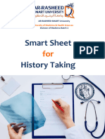 Smart Sheet History Taking: Faculty of Medicine & Health Sciences
