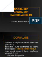 Dorsalgie Lombalgie Radiculalgie MI