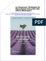 The Inclusive Classroom Strategies For Effective Differentiated Instruction 6Th Edition Mastropieri Online Ebook Texxtbook Full Chapter PDF