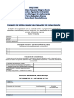 Formato Detección de Necesidades de Capacitación