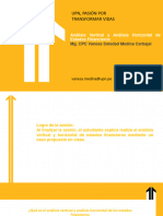 Análisis de Los Estados Financieros - Análisis Vertical y Análisis Horizontal