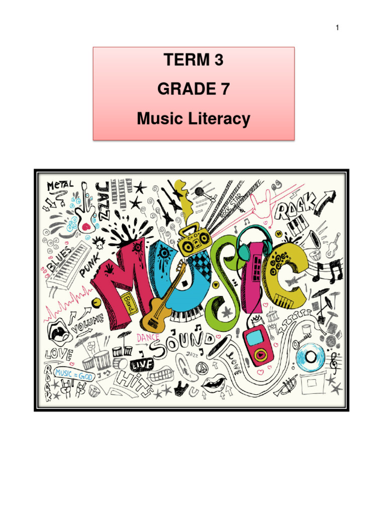 Grade 7 Music Literacy Guide | PDF | Clef | Symphony No. 9 (Beethoven)