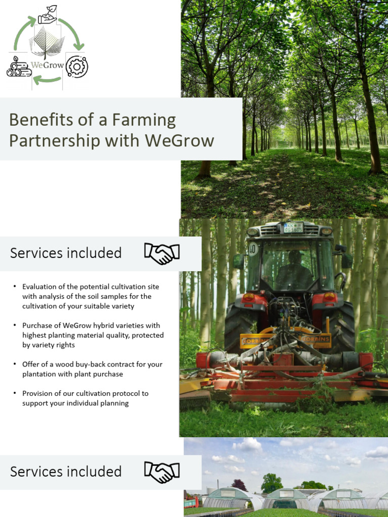 WeGrow Farming Partnership Benefits | PDF