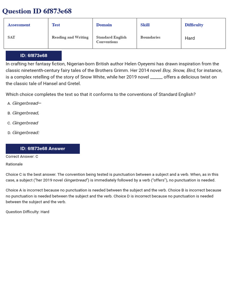 SAT English Conventions Practice Questions | PDF | Comma | Plate Tectonics
