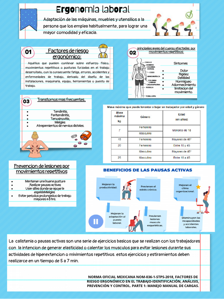 Ergonomia Laboral Flayer | PDF | Factores humanos y ergonomía ...
