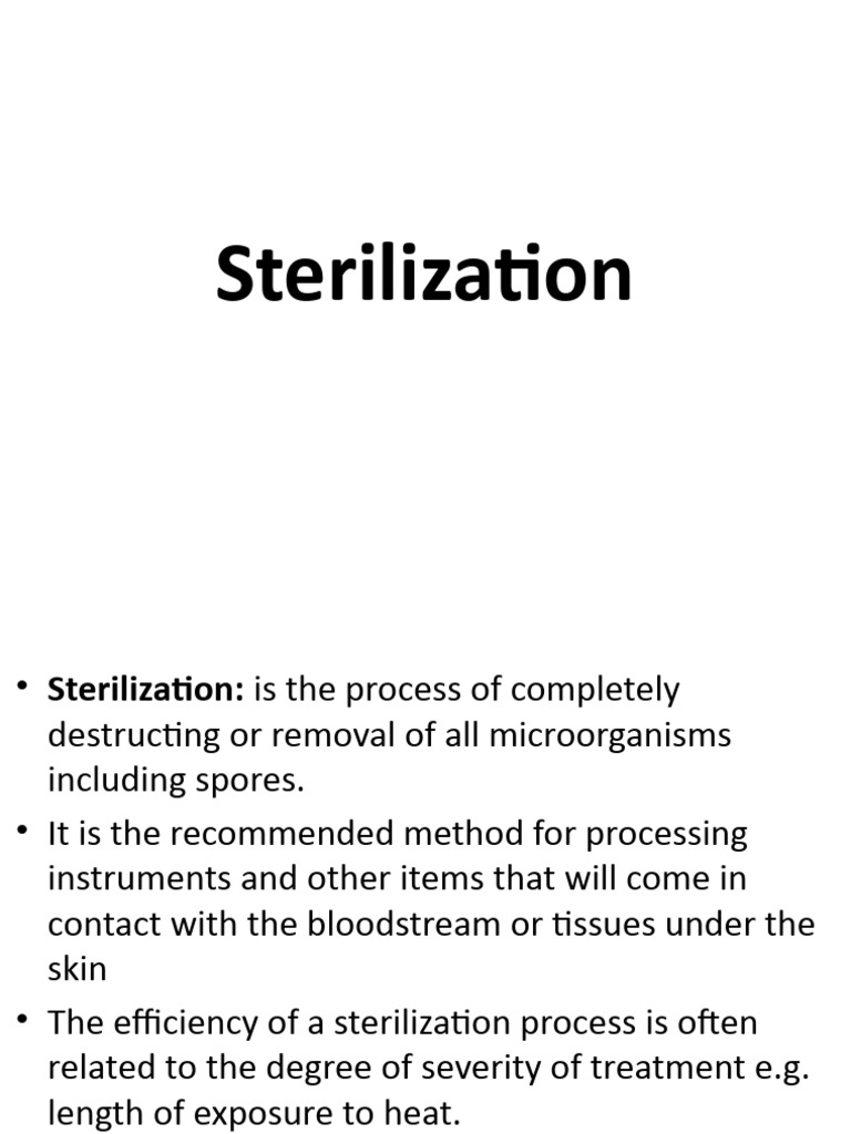 Methods of Sterilization Explained | PDF | Sterilization (Microbiology ...