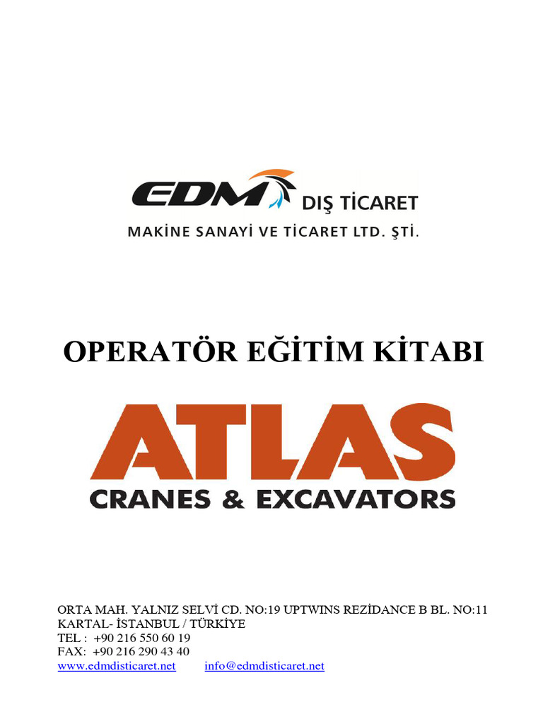 OPERATOR MANUAL Atlas | PDF