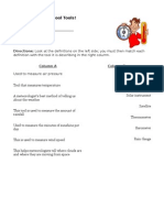 Cool Tools Worksheet