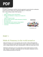 Maths & Numeracy in The World Around Us Corrected