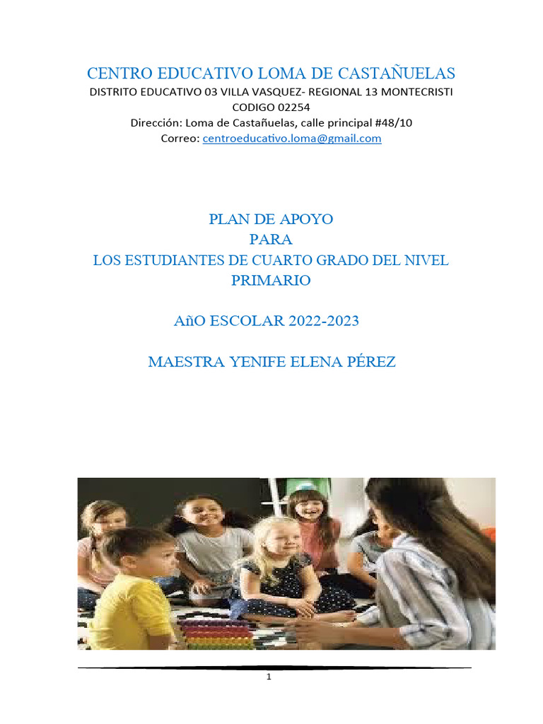 TIII - Act.1-Diseñar Plan de Apoyo A Los Aprendizaje | PDF | Evaluación ...