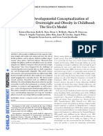 Child Dev Perspectives - 2011 - Harrison - Toward A Developmental Conceptualization of Contributors To Overweight and