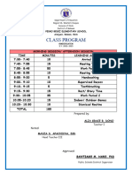 CLASS PROGRAM 2020-2021 Aling