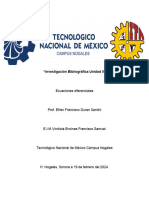 Investigación Unidad 2 Ecuaciones Diferenciales