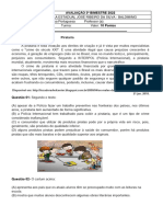 Avaliações 3 bimestre ( José Ribeiro) Aparícia - Lingua Portuguesa 8 ano -1 ano