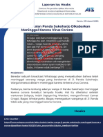 Laporan Isu Hoaks Harian Direktorat Pengendalian Aplikasi Informatika Direktorat Jenderal Aplikasi Informatika Senin 23 Maret 2020 Keseluruhan PDF